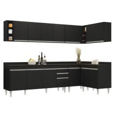 Armário de Cozinha Modulado de Canto 7 Peças CP35 Balcão com Tampo Pre