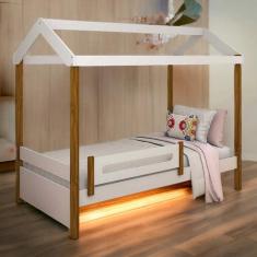 Cama Casa Elisa Branco/mel C/ Colchão