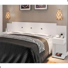 Cabeceira Box com Mesas Bruna Branco