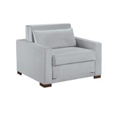 Sofa Cama Solteiro Sofia 1 Lugar 110cm Talento Móveis Cinza