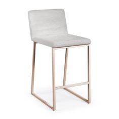 Banqueta Tulipa em Aço Carbono Dourado - Drop mobiliário