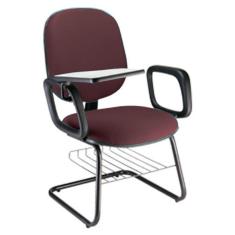 Cadeira Universitária com prancheta para Escolas Linha Uno Vermelho