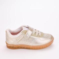 Tênis Casual Infantil Kidy Hype LED Metálico-Feminino