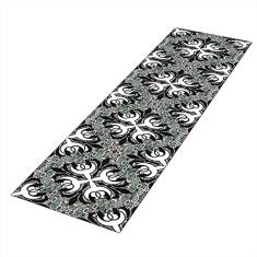 Tapete Passadeira de Cozinha Arabesco Antiderrapante-60x180