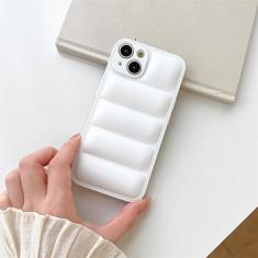 Capa de telefone de couro de silicone macio de luxo para iPhone 14 13 12 11 Pro Max 7 8 Plus X XR XS Max SE 2022 Capa de proteção de lente de câmera, branca, para iPhone 14 Pro
