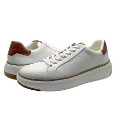 Tommy Hilfiger Tênis masculino Hines, Branco/conhaque 140, 41