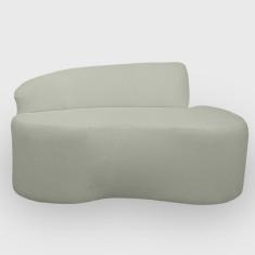 Sofa Organico Curvo 2 lugares 145 cm Boucle Menta