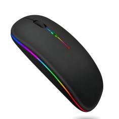 Mouse Sem Fio Recarregável Relogs Led Rgb 2.4 Ghz Wirelles M-EL-2103 -