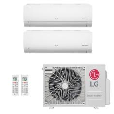 Ar-Condicionado Multi Split Inverter LG 18.000 (2x Evap HW 7.000) Quente/Frio 220V