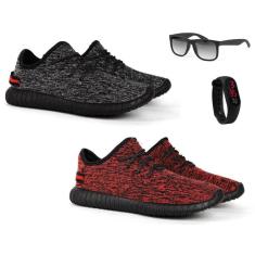 Kit - 2 Pares Tênis Easy + Digital Finin + Óculos-Masculino
