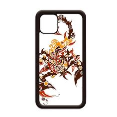 Capa colorida com desenho de animal escorpião para iPhone 12 Pro Max para Apple Mini Mobile Case