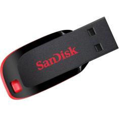 Pen Drive 128GB Sandisk Cruzer Blade USB 2.0 SDCZ50-128G-B35