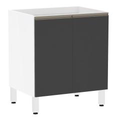 Balcão de Cozinha sem Tampo 70cm 2 Portas Pérola Luciane Móveis