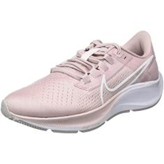 Nike Air Zoom Pegasus8 CW7358-601 Womens Running Shoes (Champagne/White-Pink)