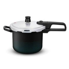 Panela de Pressão 4.5L Fechamento Externo Smart Rochedo Preta, Preto