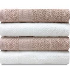 Jogo de Toalhas 4 Peças Banho 100% Algodão Empire Karsten Emcompre
