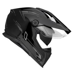 Capacete Masculino Bieffe B-Trail Authentic Preto Moto, Preto Brilho, 