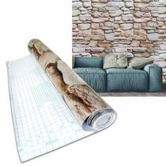 Papel de Parede Autoadesivo Vinilico Canjiquinha Pedra Rolo Lavavel Fo