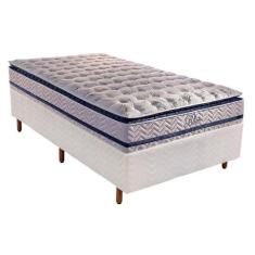 Cama Box Solteiro: Colchão Molas MasterPocket Ensacadas Paropas Blue +