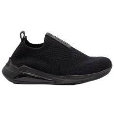 Tênis Feminino Hype Knit Slip On Preto Petite Jolie PJ5517-Feminino