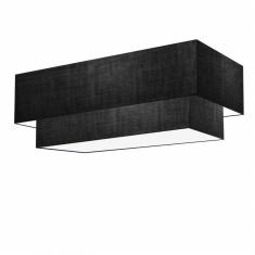 Plafon Duplo Retangular Md-3044 70x30 60x25 Bivolt Preto
