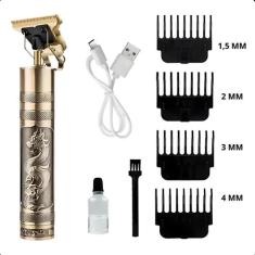Máquina de Cortar Cabelo e Barba  Recarregável, Profissional, Para Cab