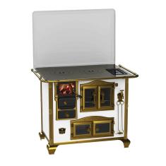 Fogao a Lenha N 2 Gab Imperador Vitreo Branco com Tampa Sd