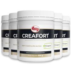 Kit 5 Creatina Creafort Vitafor pote 300g