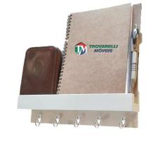 porta chave simples branco Hub18