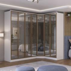 Guarda-roupa Módulo 4 Portas + Módulo Canto + Módulo 2 Portas Ravi