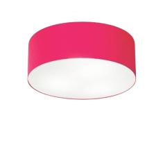 Plafon Cilíndrico Vivare Md-3005 Cúpula em Tecido 40x12cm - Bivolt