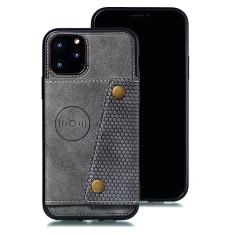 Capa de telefone de couro PU para iPhone 13 12 11 14 Pro Max Plus 12 Mini XS Max XR 7 8 6 6S Plus SE 2020 Capa de carteira com slot para cartão, cinza, para iphone 13PRO MAX