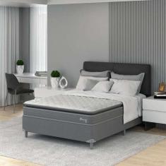 Cama Box Com Colchão Casal Classic Com Espuma D40 (66x138x188