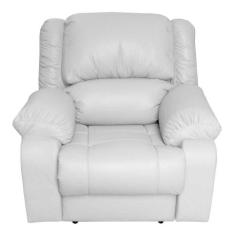 Poltrona do Papai Reclinável Elétrica Magnum PU Sintético Branco G23 -