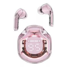 Fone Ear Acefast T8 Wileress BT LED Crystal Pink