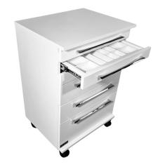 Mesa Carrinho Auxiliar Deki Mdf E Gavetas