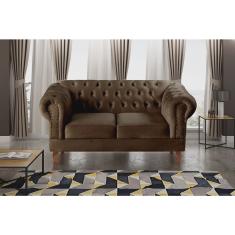 Sofá 2 Lugares Decoração Sara Recepção Dom Pedro Chesterfield