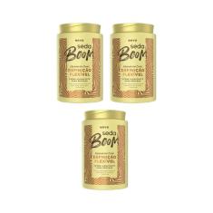 Creme De Pentear Seda Boom Volume Definiçao Flexivel 1Kg-3Un