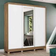 Guarda-Roupa Casal Kappesberg 3 Portas Reversíveis de Correr 3 Espelho