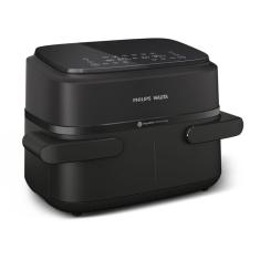 Fritadeira Airfryer Philips Walita Série 1000 NA150 7,1L 1850W Cesto Duplo Preta