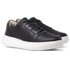 Tênis Masculino Democrata Casual Denim Joe Ultra Light Couro Confortável 526103-Masculino