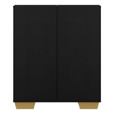 Aparador Cantinho e 2 Portas Multimóveis Preto