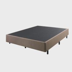 Cama Box Casal Reforçado Linho 138x188x38 Cm
