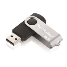 Pen Drive 32GB Multilaser Twist PD589 Preto