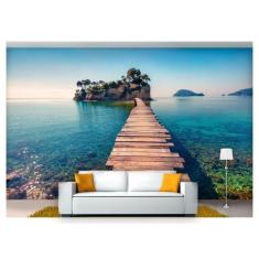 Papel De Parede Estrada Caminho Floresta 3D 7,50m² Nes108 - Você Decor