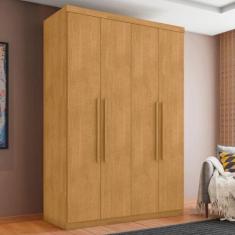Guarda Roupa 4 Portas e 4 Gavetas Lages Naturalle - CASA H