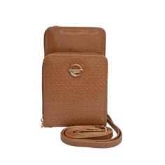 Bolsa Carteira Feminina Transversal Verniz Tiracolo-Unissex