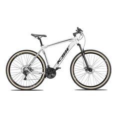 Bicicleta MTB Aro 29 KSW XLT 21 Marcha Freio Disco Suspensão, Branco, 