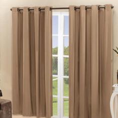 Cortina Blackout Pvc Corta 100 % A Luz 2,80 M X 2,80 M Avelã