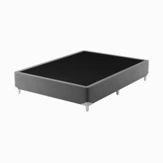 Base Box Casal 138cm x 188cm x 37cm Cinza